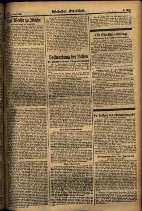 Zweite Ausgabe vom Montag, den 26. August 1935.