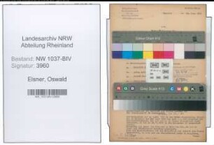 Entnazifizierung Oswald Elsner , geb. 30.06.1887 (Buecherrevisor)