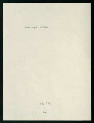 Briefwechsel zwischen Wilhelm Wackernagel und dem Literarischen Verein Stuttgart