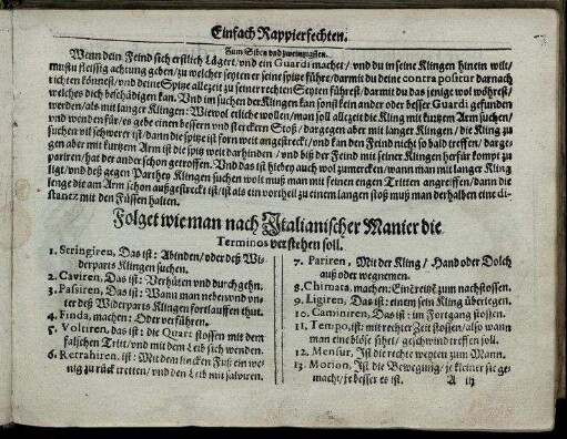 Folget wie man nach Italianischer Manier die Terminos verstehen soll