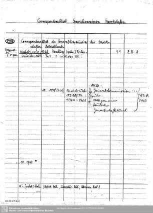 Correspondenzblatt