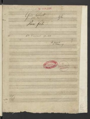 Konzerte; pf, orch; C-Dur; HilR op. 123