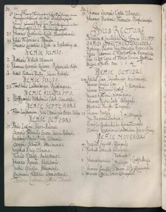 Winterhalbjahr 1645/1646. Rektorat Wolfgang Walt(h)er Gruber
