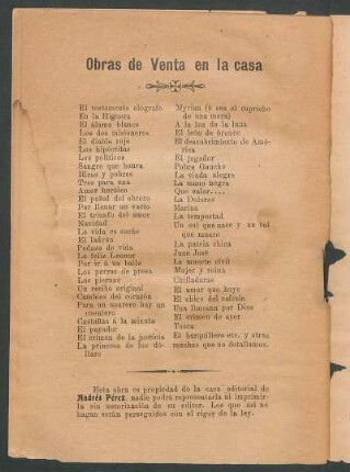 Obras de venta en la casa