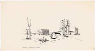 Technische Universität Berlin Technische Chemie (Franz-Fischer-Bau): Perspektivische Ansicht