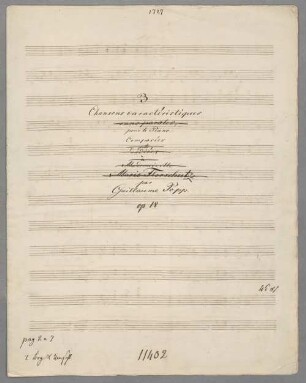 Chansons caractéristiques, pf, op. 18 - BSB Mus.Schott.Ha 12260