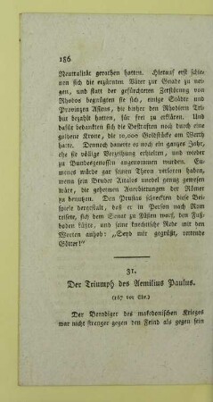 31. Der Triumph des Aemilius Paulus
