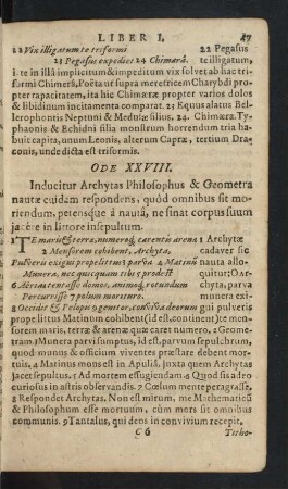 Ode XXVIII.