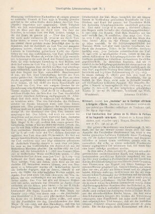 76-78 [Rezension] Wilmart, André, Les „tractatus“ sur le Cantique attribués à Grégoire d‘Élvire