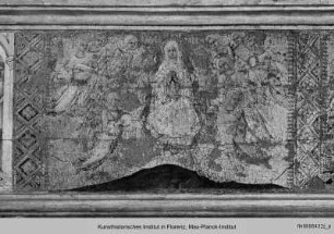 Maria mit Kind und Heiligen, Szenen der Christusvita und des Marienlebens