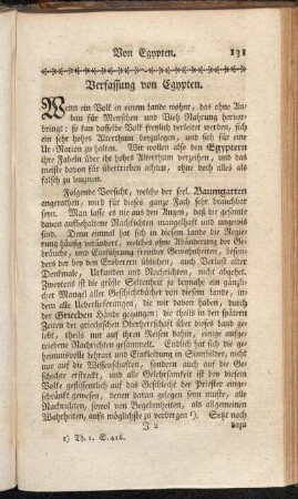 Verfassung von Egypten.