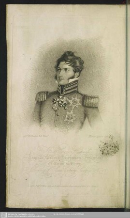 His Serene Highess, Leopold, George, Christian, Frederick Duke of Saxony, Prince of Saxe Coburg Saalfeld