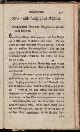 Drei- und funfzigstes Kapitel. Worinn unser Held und Ringelmann zusammen kommen.