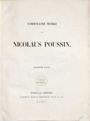 Sämmtliche Werke von Nicolaus Poussin. 2