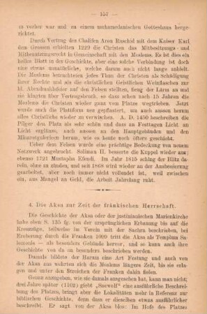 4. Die Aksa zur Zeit der fränkischen Herrschaft