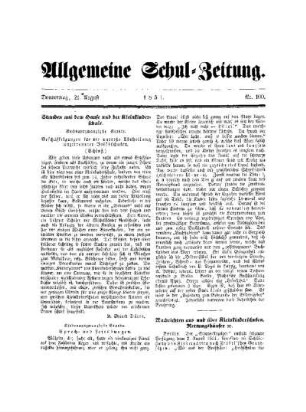 Nachrichten aus und über Kleinkinderschulen, Rettungshäuser etc.