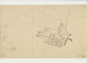 Zeichnung der Küstenlinie der südlichen Arabischen Halbinsel von Theodor Heuglin