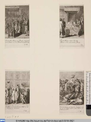 Oben rechts: Tod der Königin Sophie Charlotte