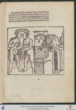 de monstruoso partu apud wormatiam Anno Domini M.CCCCLXXXXV. Quarto Idus Septembris edito