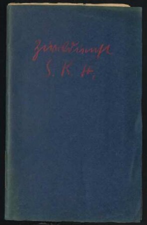 Schriftwechsel des Militärischen Begleiters Sr. K. H. des Prinzen Waldemar von Preußen