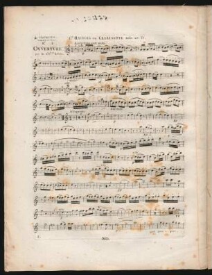 Ire. hautbois ou clarinette solo en ut