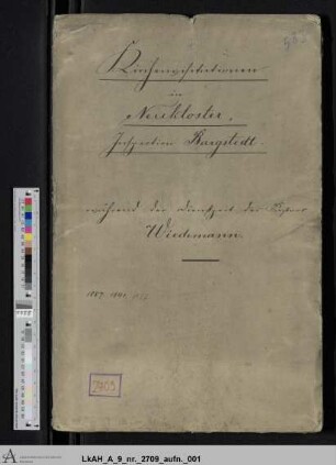 Visitation zu Neukloster während der Dienstzeit des Pastors Wiedemann
