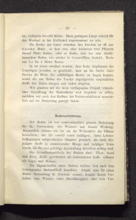 Bodenverhältnisse.