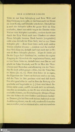 Der Schöpfer Logos