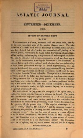 The Asiatic journal and monthly register for British and foreign India, China and Australasia. 30. 1839