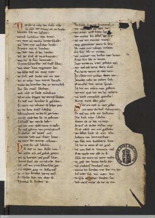 Wolfram von Eschenbach : Parzival (Fragment)