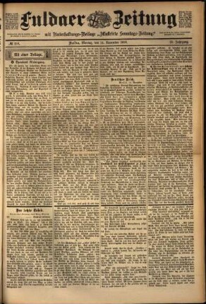 Ausgabe vom Montag, den 14. November 1898.