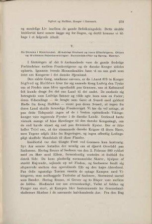V. De Danske i Hjemlandet. Ærkebisp Rimbert og hans Efterfølgere. Ottars og Wulfstans Rejseberetninger. Runeindskrifter og Sprog. Mønter.