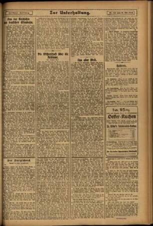 Zweite Ausgabe vom Donnerstag, den 16. Oktober 1924.
