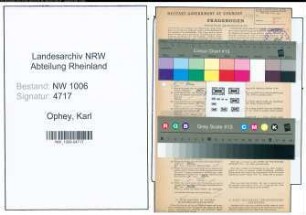 Entnazifizierung Karl Ophey , geb. 17.04.1897 (Landwirt)