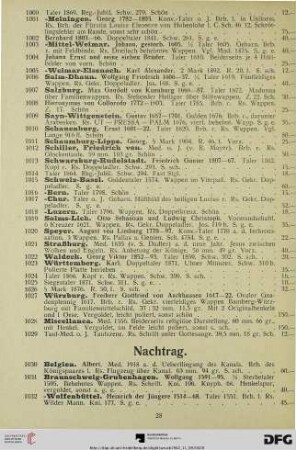 Nachtrag (Nr. 1030-1111)