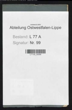 Landesherrliche Bestätigung der Statuten der Stadt Detmold