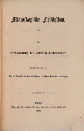 Mikroskopische Fleischschau, 2