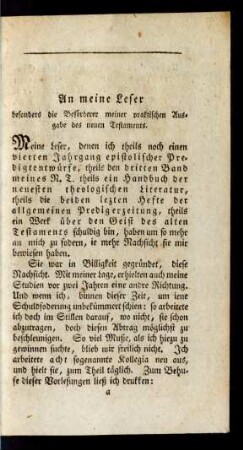 An meine Leser