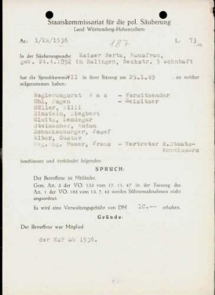 Kaiser, Berta