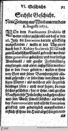 VI. Geschicht