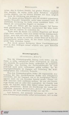 18: Kinematographie : (Ernemann-"Kino")