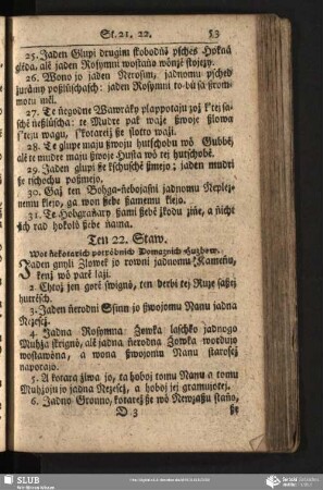 Ten 22. Staw