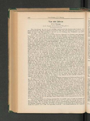 Vor 100 Jahren
