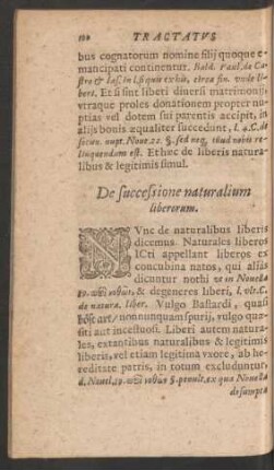 De successione naturalium liberorum.