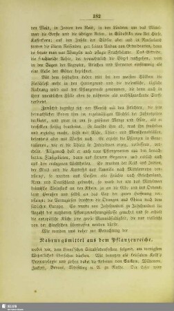 Nahrungsmittel aus dem Pflanzenreiche