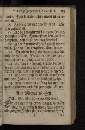 Am Michaelis-Fest.