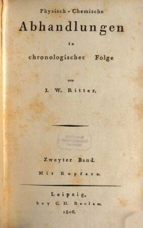 Physisch-chemische Abhandlungen in chronologischer Folge, 2