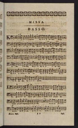 1-5, Missa. Basso.