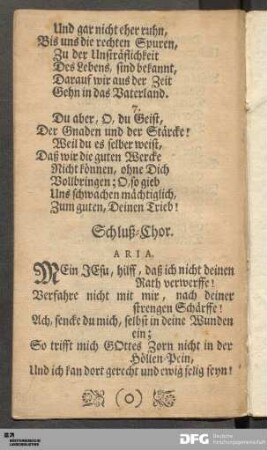 Schluß-Chor