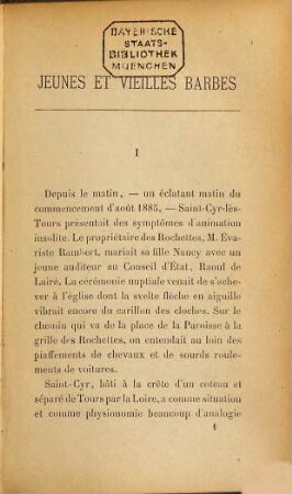 Jeunes et vieilles barbes
